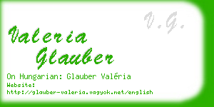 valeria glauber business card