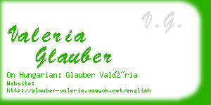 valeria glauber business card